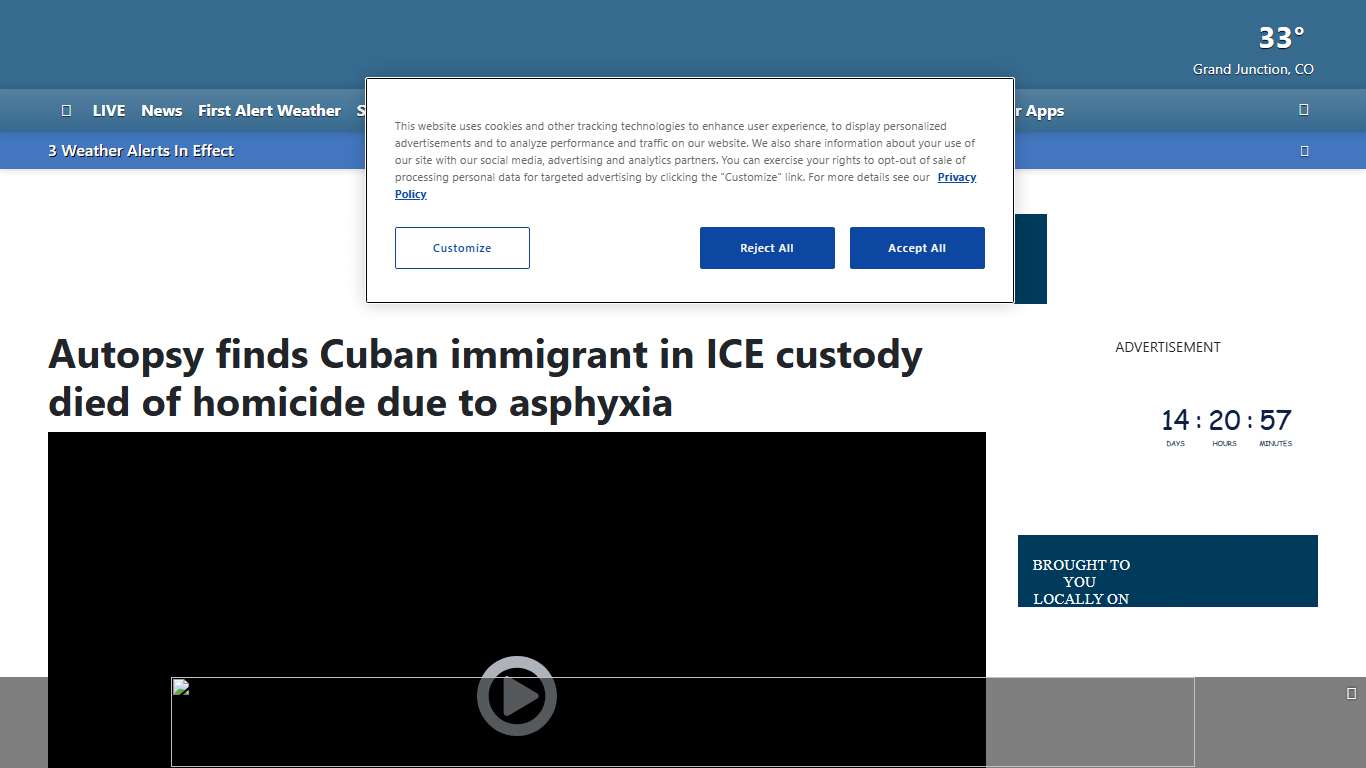 Autopsy finds Cuban immigrant in ICE custody died of homicide due to asphyxia