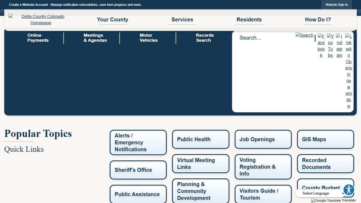 Delta County, CO - Official Website Official Website